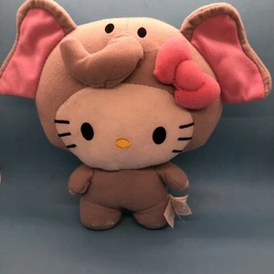 2014 Sanrio Hello Kitty Gray Circus Elephant Plush Stuffed Toy 9.5” Fiesta - Foto 1 di 15
