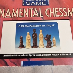 JEDREZ ORNAMENTAL GIBSON / EL JUEGO PLANTAGENET / KING IS 4. 1/2"" ALTO - Imagen 1 de 11