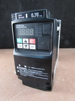 Hitachi WJ200-007LF Inverter 200-240V 1PH-3PH 0.75KW - Image 1 of 2