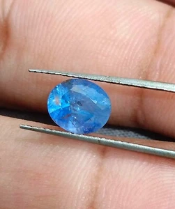 Pietra Zaffiro Ceylon Blu Naturale Certificata GSI 2,23ct - Foto 1 di 8