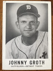 1960 Leaf Sports Novelties Inc. Set Break #133 Johnny Groth Detroit Tigers - Picture 1 of 2