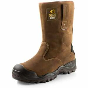 Buckler BSH010BR Waterproof Safety Rigger Work Boots Dark Brown (Sizes 6-13)