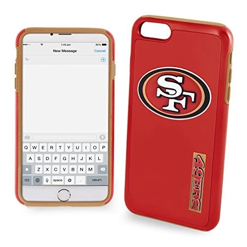 FOCO NFL San Francisco 49ers Hybrid Case for iPhone 8+, 7+, 6S+, 6+ (5.5") - Image 1 of 1