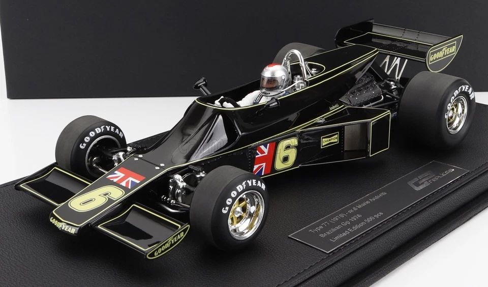 MODELLINO AUTO STATICO GP REPLICAS LOTUS F1 77 MARIO ANDRETTI 1976 SCALA 1/18 - Immagine 1 di 4