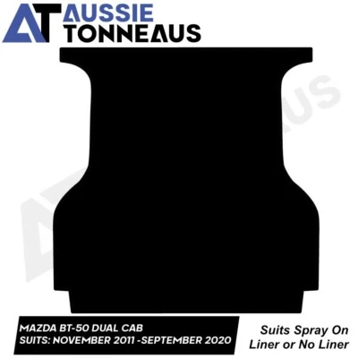 Rubber Ute Mat for Ford Courier / Mazda Bravo Dual Cab -  (1999 - 2006) - image 1 of 4