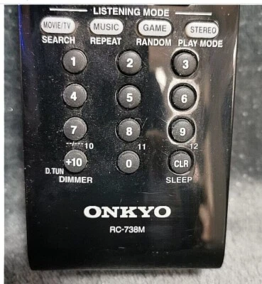 ORIGINAL Original Onkyo RC-738M Empfänger Fernbedienung authentisch KOSTENLOSER UK POST - Bild 1 von 2