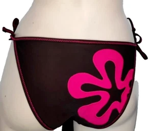 Free by Gottex Swim Damen Bikini Dreieck badeslip Gr. M UK12 Tie-side Braun Pink - Picture 1 of 4