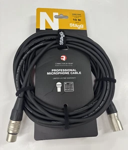 Stagg NMC10R Professional Microphone/Audio Cable XLR/XLR (m/f) 33ft (10M) - Picture 1 of 9