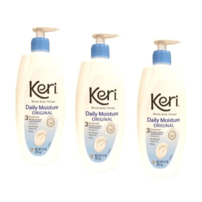 3 Pack Keri Original Dry Skin Therapy Lotion Continuous Moisturization 15 Oz Ea - Image 1 of 4