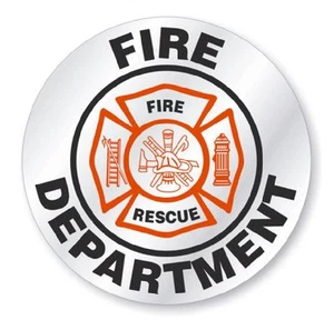 Fire Department Hard Hat Decal Hardhat Sticker Helmet Label H177 - Picture 1 of 1