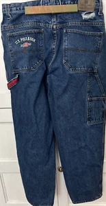 VTG US Polo Assn Baggy Carpenter Jeans Men’s Size 36 X 31. Blue Denim Skater Y2K - Picture 1 of 13