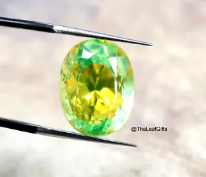 Natural (Pitambari) Sapphire Oval Shape 16-17 CT Certified Loose Gemstone. - Picture 1 of 13