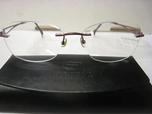 Womans Stepper  Eyeglass Frame SI96523 F033  53-16-135-37.5v  wine W/ Case - Picture 1 of 5