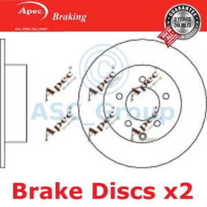 2x Apec Braking 302mm Solid EO Quality Replacement Brake Discs (Pair) DSK2639 - Imagen 1 de 1