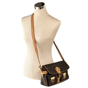 LOUIS VUITTON Monogram Hudson PM Schultertasche M40027 Canvas Leder aus Japan - Bild 1 von 12