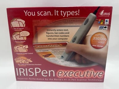IRISPen Executive Scanner Text Print Number Images Barcode USB New And Sealed - Image 1 of 4