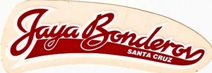Vintage 1980’s Santa Cruz Jaya Bonderov Skateboard Sticker - Picture 1 of 3