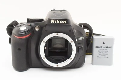 Nikon D5200 24.1 MP CMOS Digital SLR Camera Body w/battery Black #2366656 - Image 1 of 4