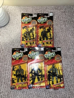LOTE DE 5 juguetes Lanard 2003 ¡The Corps! FIGURAS Commando Force Elite Edition Foto 1 de 4