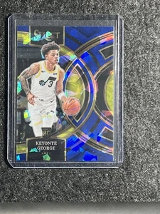 KEYONTE GEORGE 2023-24 SELECT PREMIER ROOKIE BLUE CRACKED ICE PRIZM RC UTAH JAZZ - Foto 1 di 2