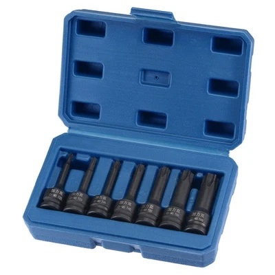 3/8" Drive Impact Torx Bit Socket Set, T20 - T60, Metric 60mm Length, CR-MO - Imagem 1 de 4