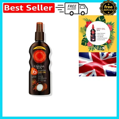 Hydrating CABANA Deep Tanning Oil Spray – UV Protection & Coconut Aroma, 200 ml - Image 1 of 3