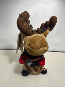 Gemmy Christmas Light Up Merry Moose toca Jingle Bell Rock animado nuevo con etiquetas - Imagen 1 de 2