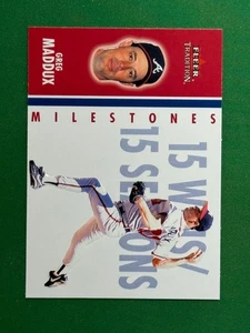 2003 Fleer Tradition Baseball Milestones 15 Wins / 15 Seasons #24 MS Greg Maddux - Picture 1 of 2