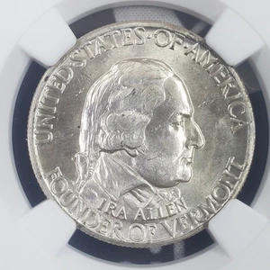 NGC MS64 1927-P US Vermont Commemorative - "Fantastic Eye Appeal" High Grade - Picture 1 of 4