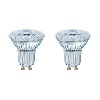 Osram 2ER GU10 LED Reflektor Lampe Warmweiß PAR16 Leuchtmittel Spot 50W dimmbar - Bild 1 von 4