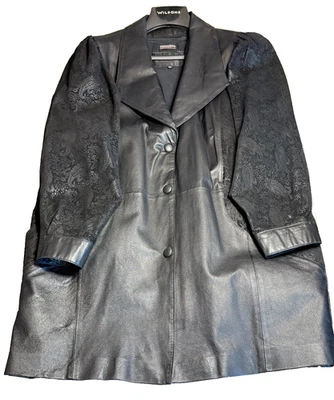 Chaqueta de Colección Wilsons Cuero Cachemira A Presión Mujer Cremallera Forro Talla L con Guantes Foto 1 de 4