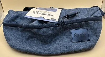 Coca-Cola Coke Zipper Adjustable Origaudio Trillah Fanny Pack Gray Black New - Image 1 of 4