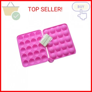 Rbenxia Silicone Cake Mold 20-cavity Half Circle Lollipop Party Cupcake Baking M - Picture 1 of 2