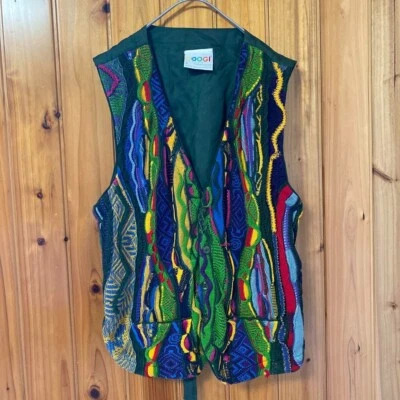 COOGI Vest Sweater 3D Knit Vintage Gilet Multicolor - Image 1 of 4