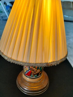 Boccale birra + lampada boccale tedesco vintage anni 70/80 ceramica peltro - Immagine 1 di 4