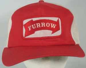 Sombrero de Colección Surco Rojo Blanco Malla Snapback Camionero Med/Grande Poliéster Patio de Madera - Imagen 1 de 12