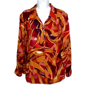 IOS Womens Lightweight Jacket Art To Wear Orange Autumn Fall Halloween Artsy - Picture 1 of 4