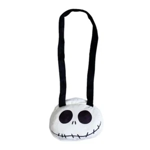 Disney Jack Skellington Shoulder bag plush purse Nightmare Before Christmas Head - Picture 1 of 4