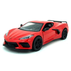 2021 Chevy Corvette C8 1:36 Scale Diecast Model Red by Kinsmart - Picture 1 of 2