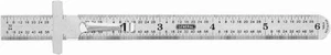 General Tools 300/1 6-Inch Flex Precision Stainless Steel Ruler, Chrome - Picture 1 of 2