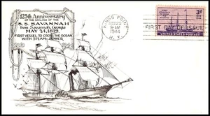 923 Merchant Marine FDC. Day Lowry Cachet, Unaddressed with SF - Picture 1 of 3