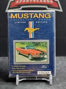 New Sealed Ford Mustang Collectible Cards Limited Edition 1965 - 1973