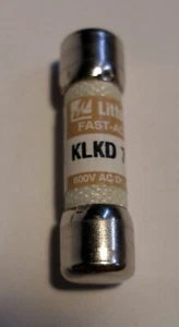 Littlefuse KLKD-7 KLKD-007 Fast Acting 7A 600V AC/DC Midget Fuse, 10 x 38 mm - Picture 1 of 2