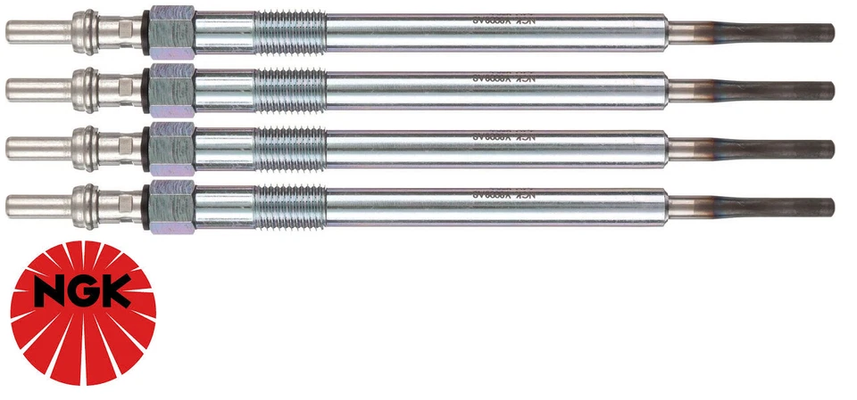 SET OF 4 NGK GLOW PLUGS FOR HOLDEN COLORADO RG LKH LWN TURBO DIESEL 2.5L 2.8L I4 - Image 1 of 1