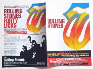 Promotional japanese leaflet / Dépliant Japon - THE ROLLING STONES Forty Licks - Picture 1 of 2
