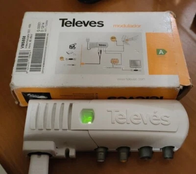 TELEVES 5858 MODULATORE DIGITALE UNIVERSALE AUTOALIMENTATO - UHF VHF - Immagine 1 di 4