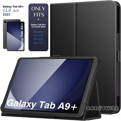 Leather Magnetic Smart Flip Case for Samsung Galaxy Tab A9 Plus 11 Inch 2023 - Image 1 of 4