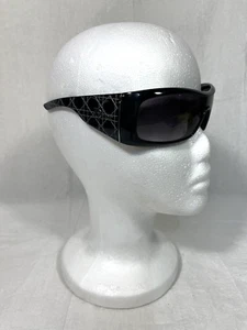 Vintage Christian Dior Cannage Biker Racer Y2K Sonnenbrille schwarz Schild ATSO0 115 - Bild 1 von 22