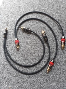 CABLE DIVISOR FONO Y FURGONETA DAMME 100 cm RCA 1 hembra a 2 x macho PAR - Imagen 1 de 3