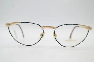 Vintage Rodenstock 631 Gold Grün Oval Brille Brillengestell eyeglasses NOS - Picture 1 of 6